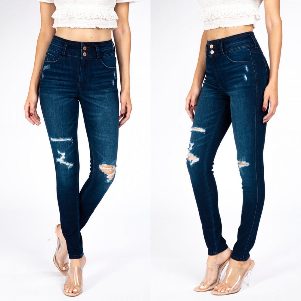 Kancan Demi Dark Wash Skinny Denim